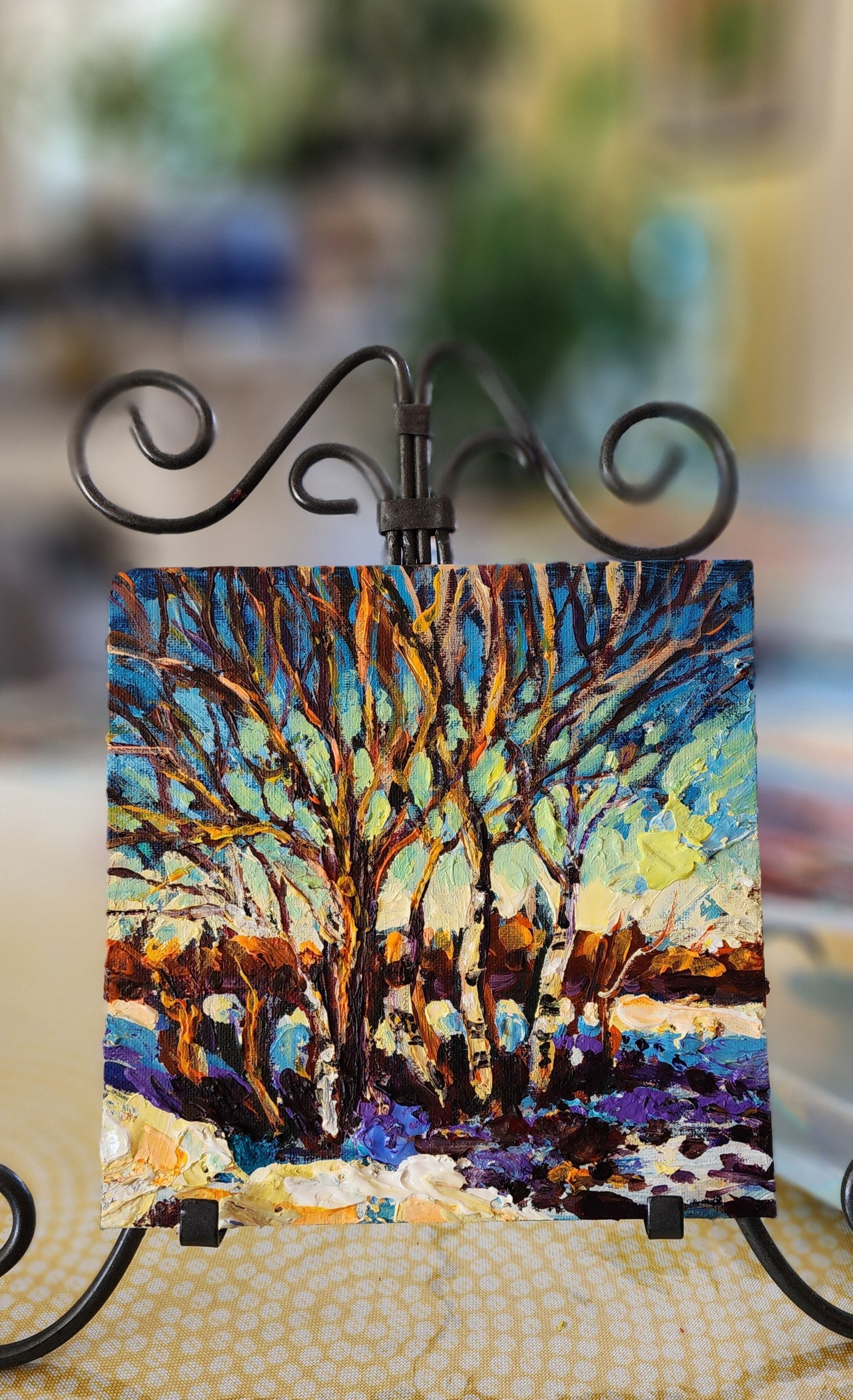 "Winter Birch Canopy"