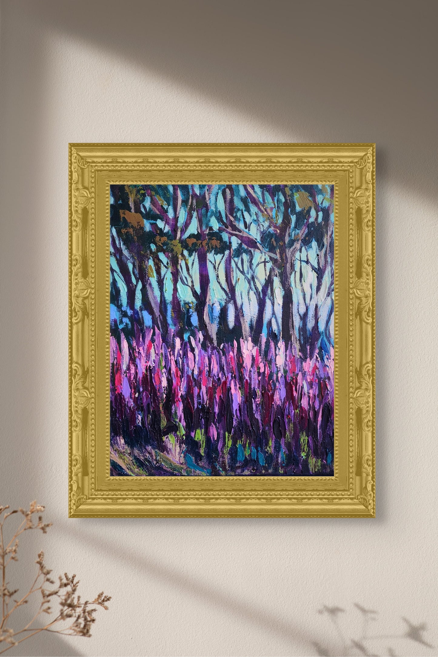 "Lupins singing in the woods"