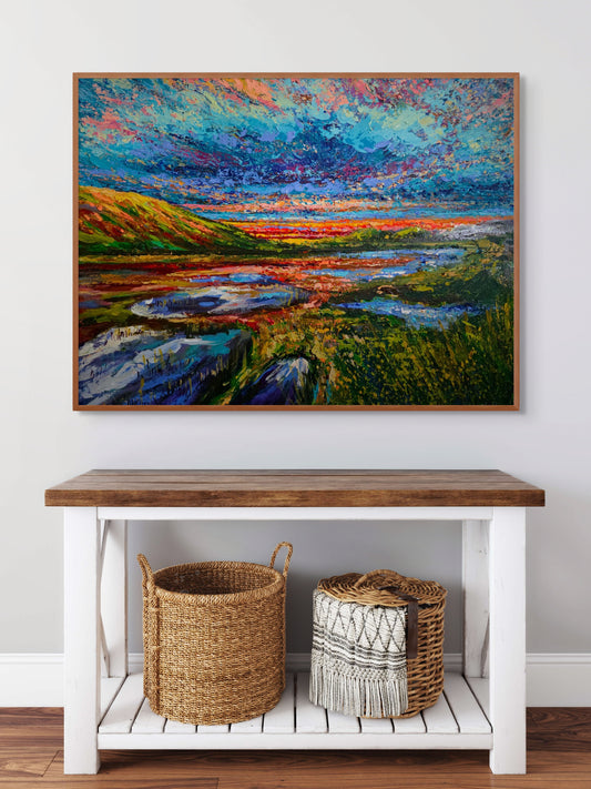 "Wetlands in the Sunset"