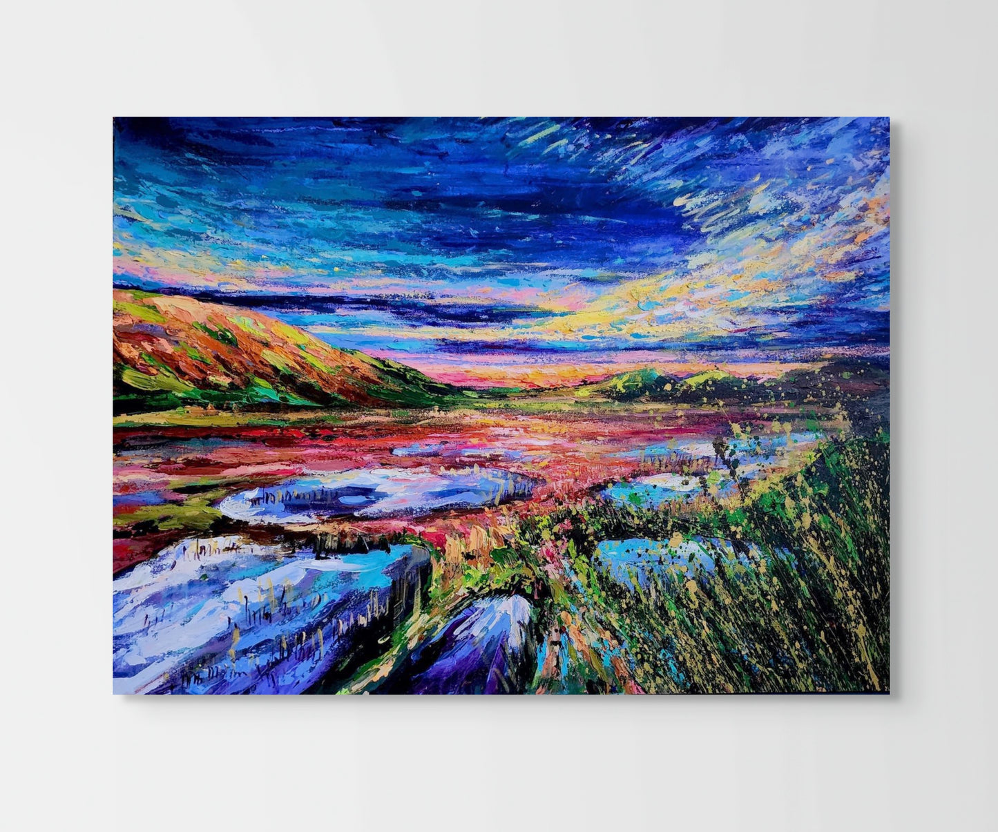 "Wetlands in the sunset"