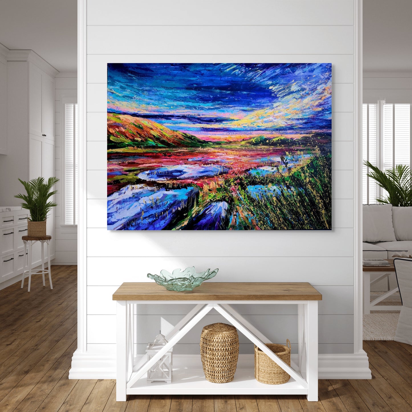 "Wetlands in the sunset"