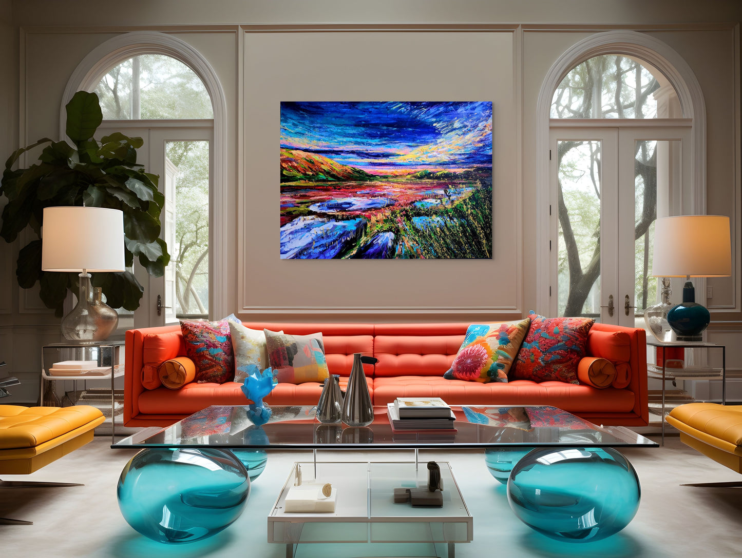 "Wetlands in the sunset"