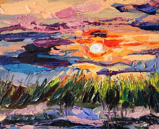 "Sunset at the Beach"