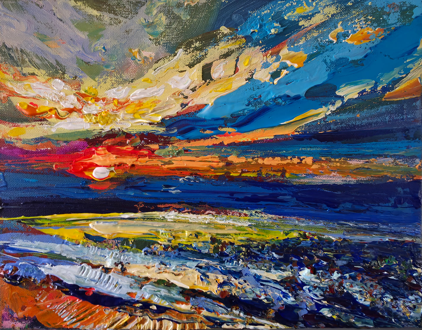 "Summer Sunset at Brackley Beach"
