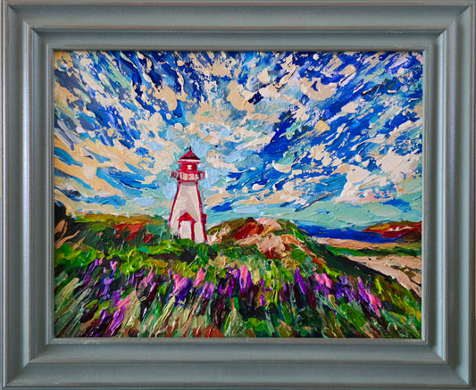 "Lighthouse in Lupin Season"