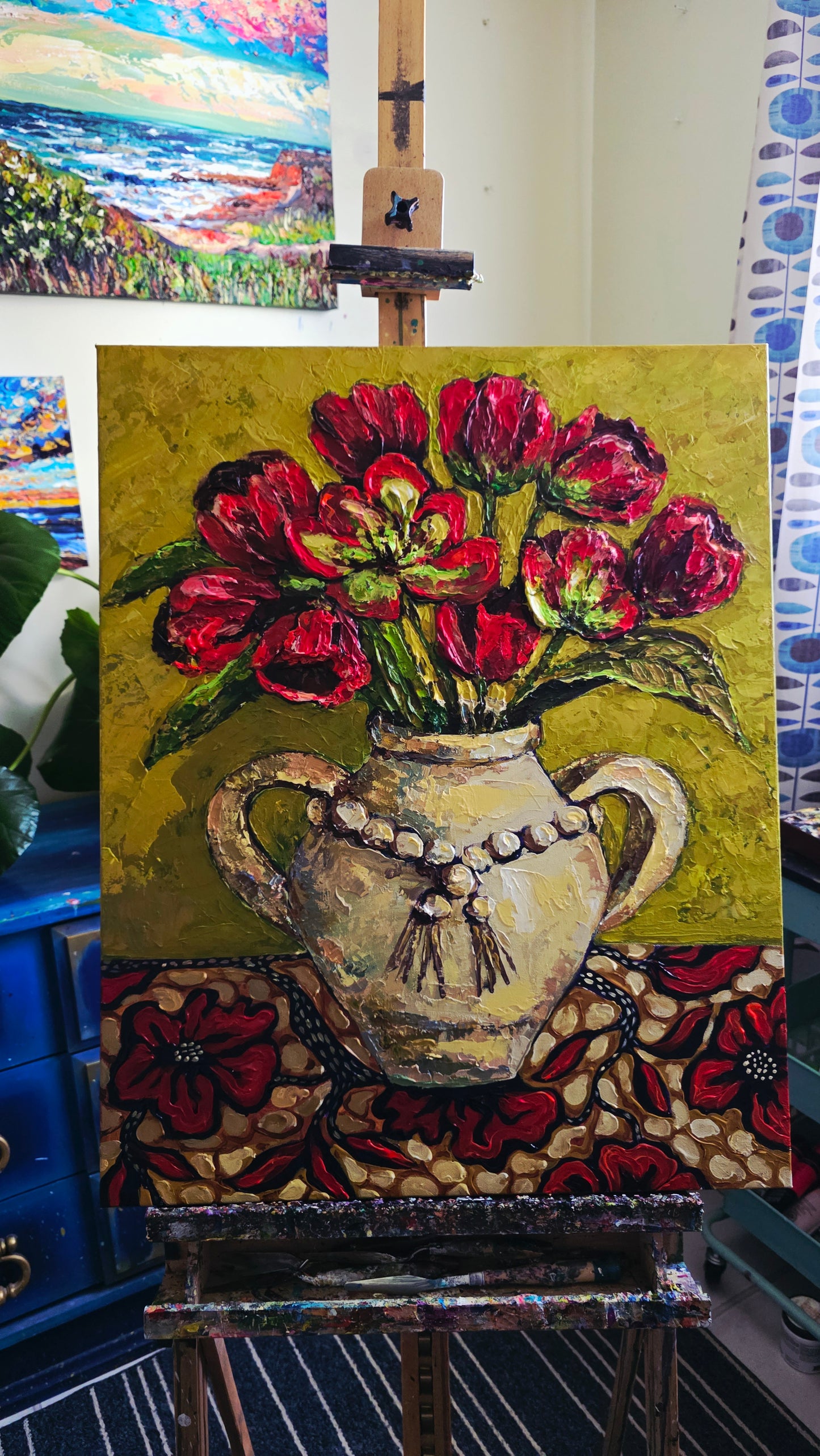 "Crimson Tulips"