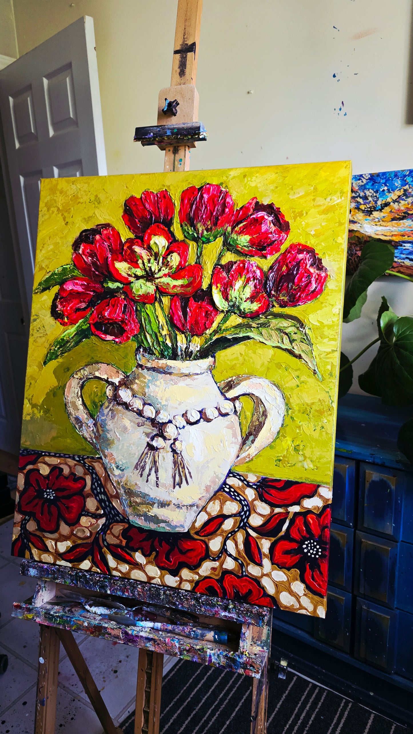 "Crimson Tulips"