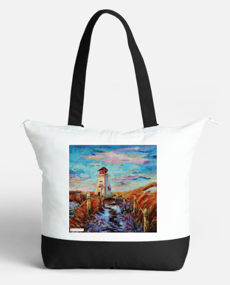 Prince Edward Island Cotton zipper bag