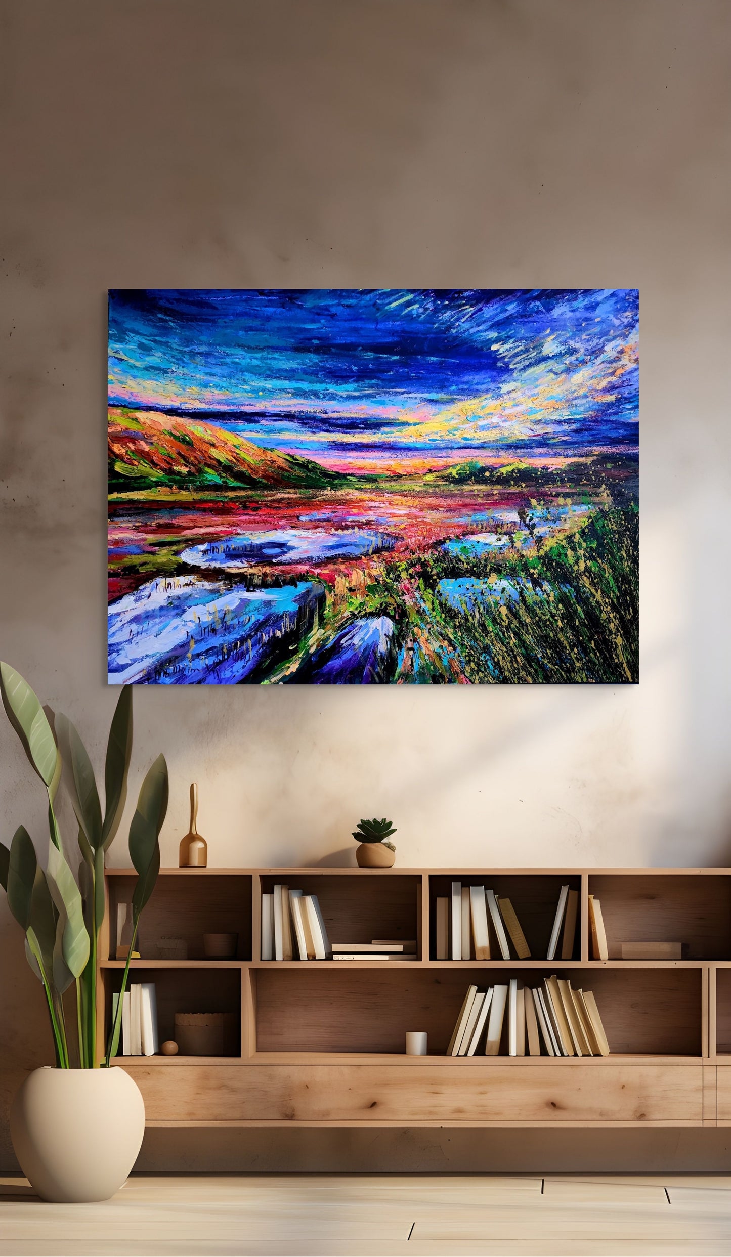 "Wetlands in the sunset"