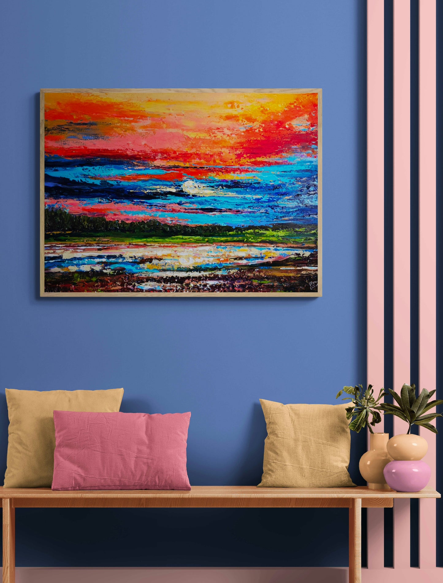 "Crimson Sky over Tracadie"