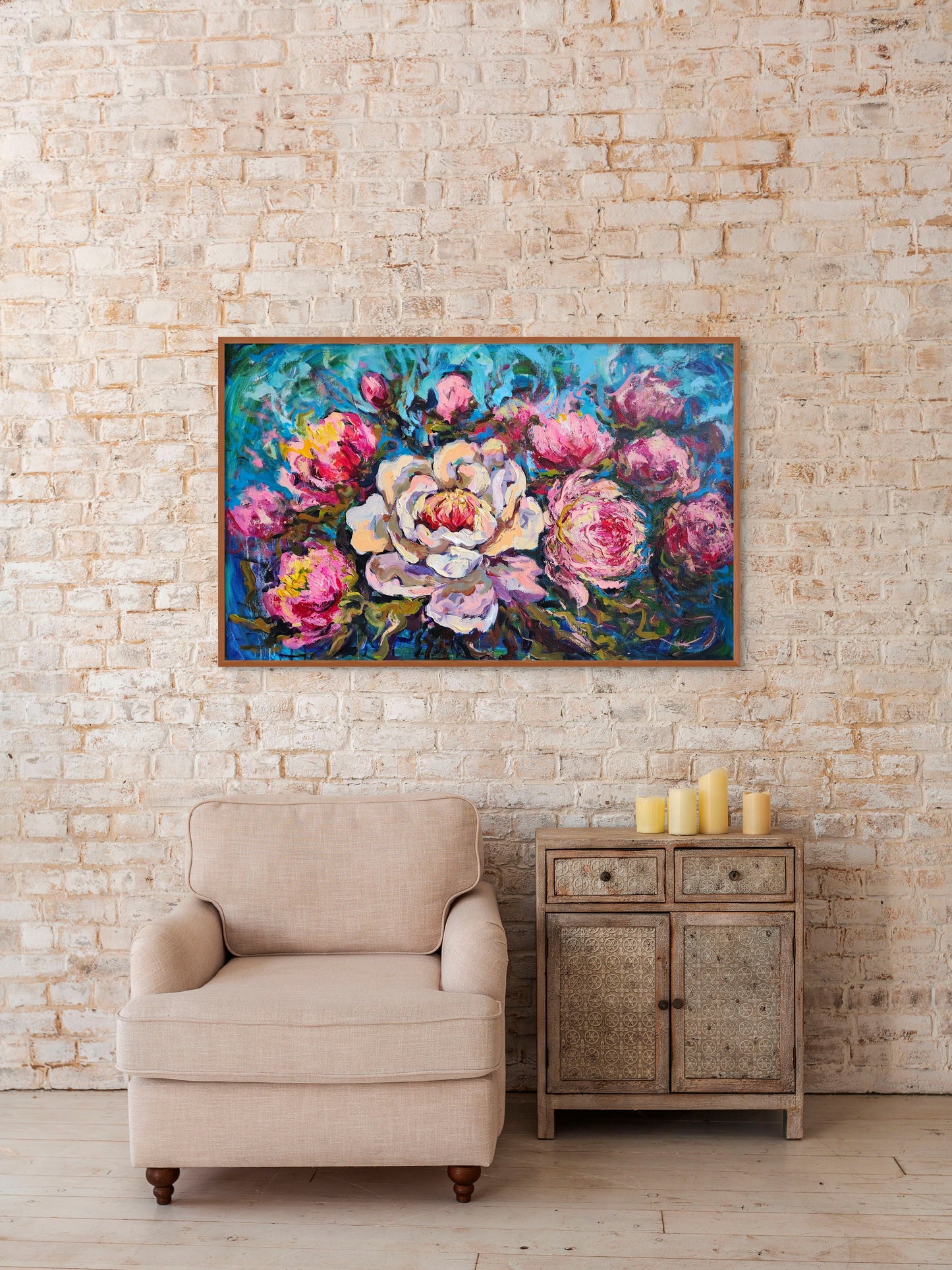 "Blooming Peonies"