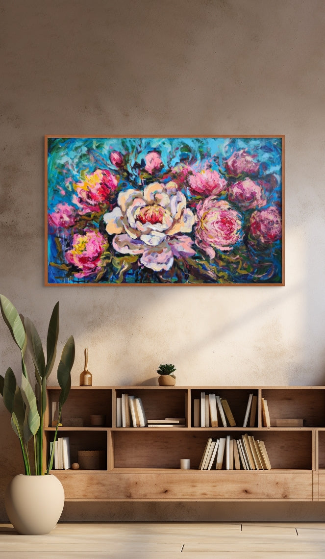 "Blooming Peonies"