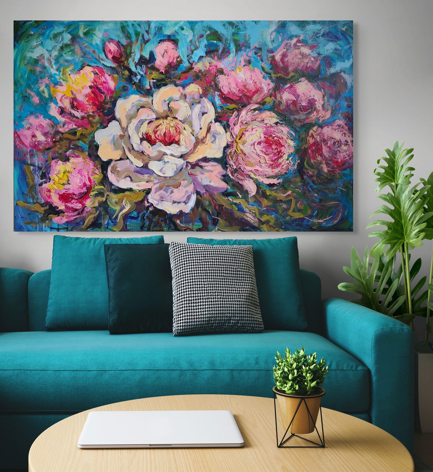 "Blooming Peonies"