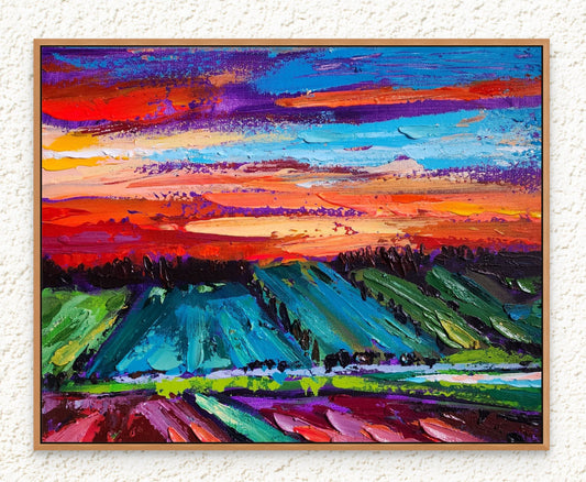 "July Fields in the Sunset"