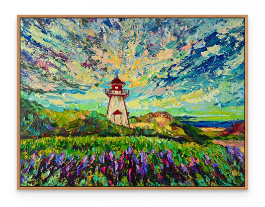 "Lighthouse in Lupin Season"