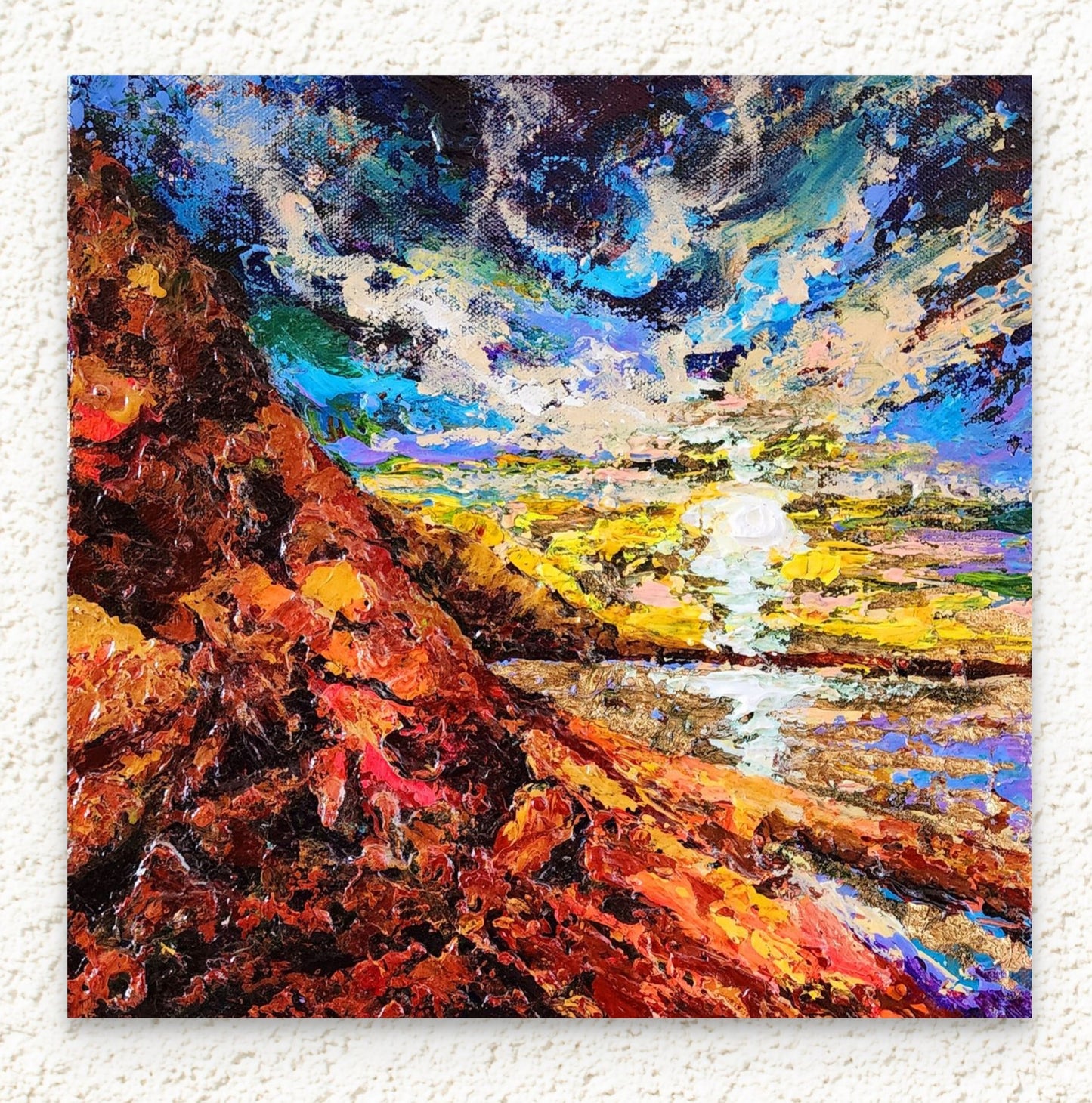 "Sunset at the beach"