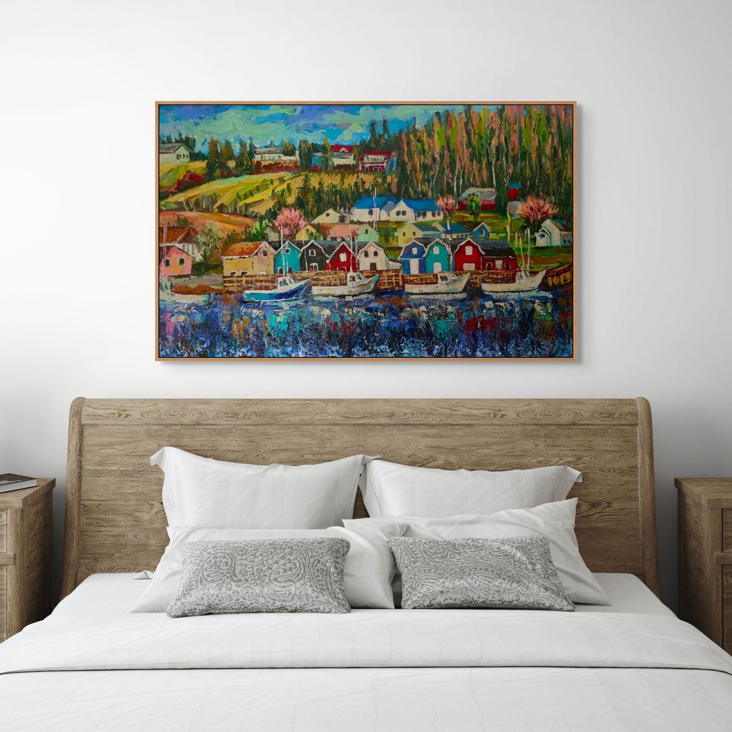 "Harbour Bursting with Spring Hues"