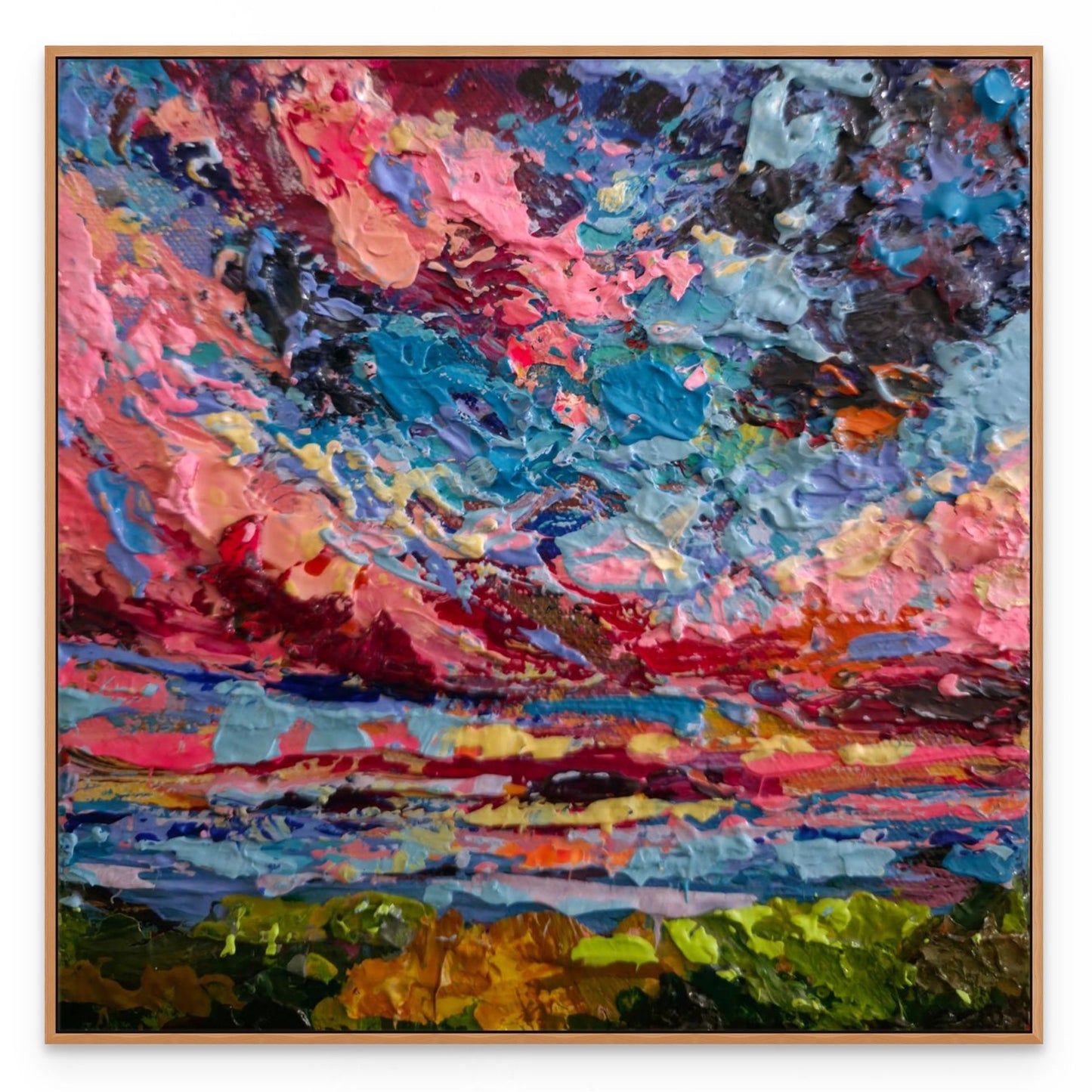 "Crimson & Sapphire Sky"