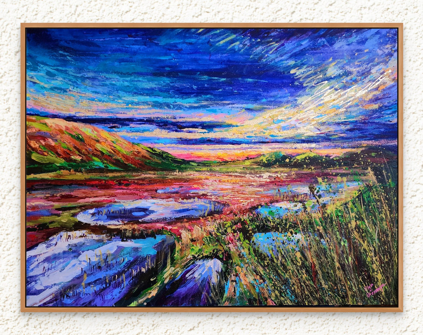 "Wetlands in the sunset"