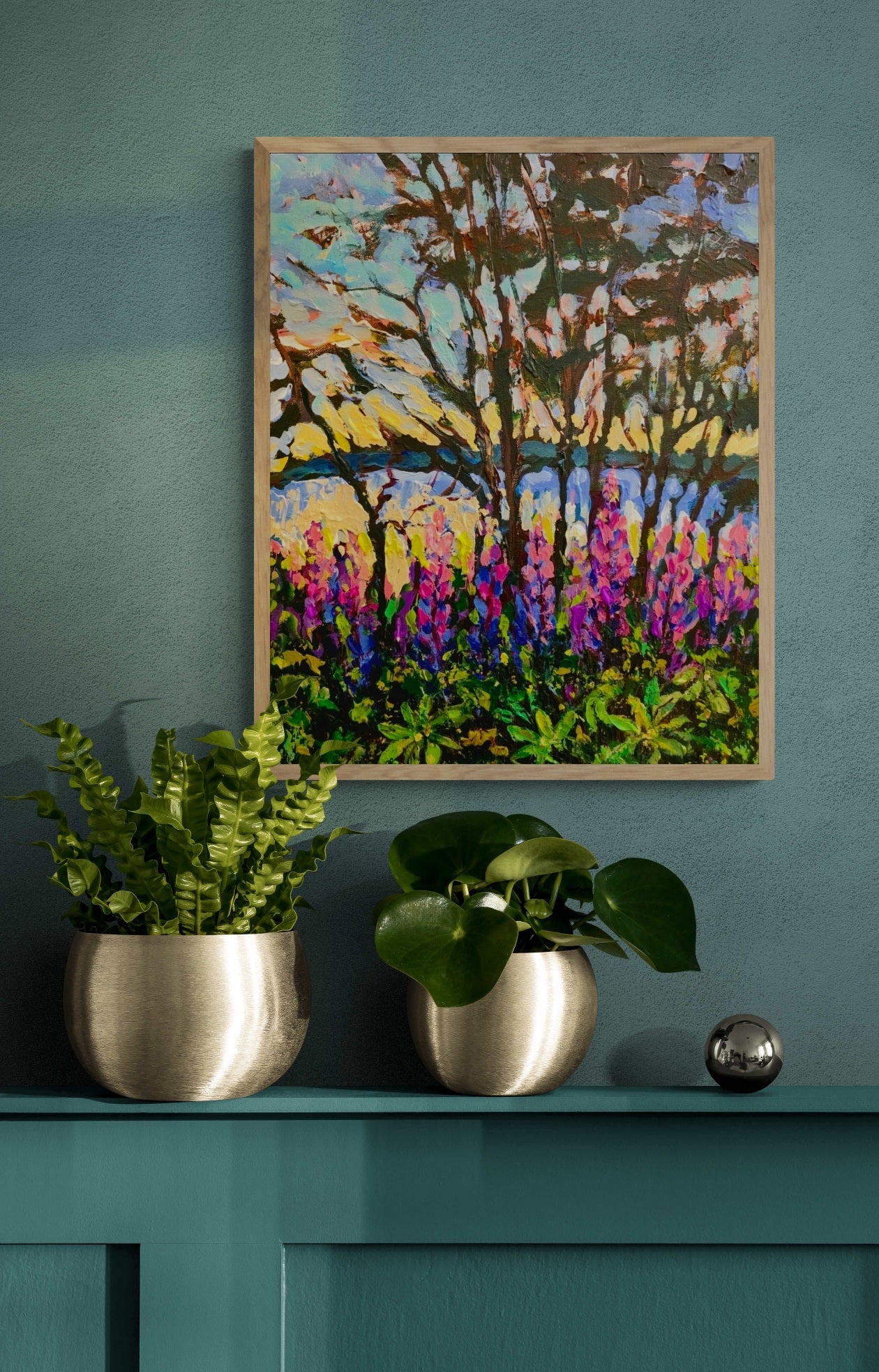 "Lupins at Dusk"